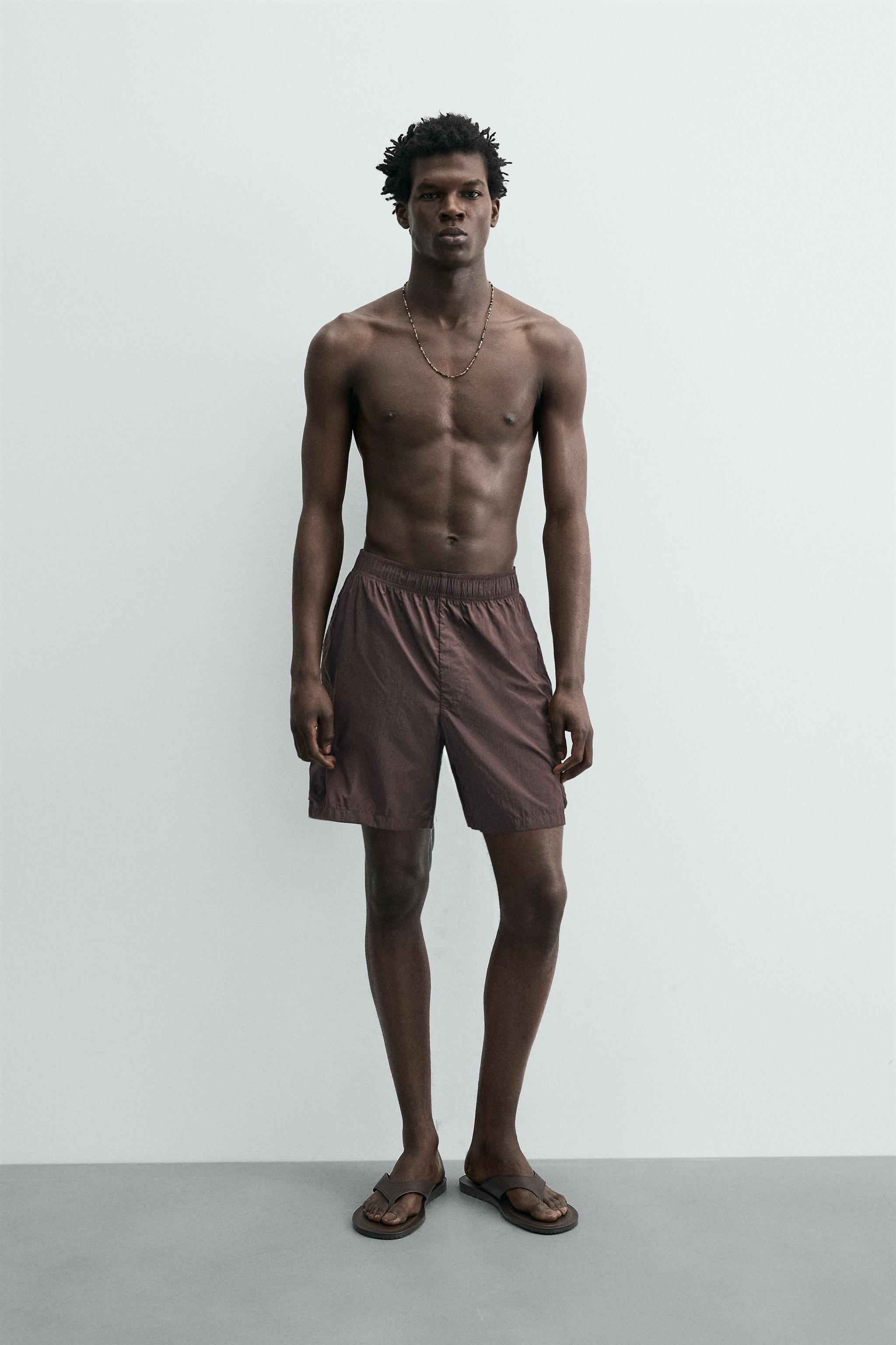 LONG CARGO SWIM TRUNKS